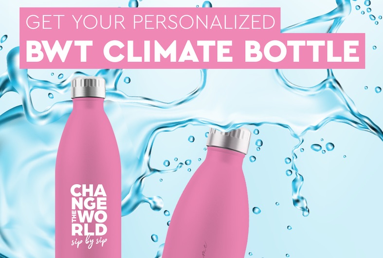 BWT Climate Bottle - Edition Pink with Personalisation