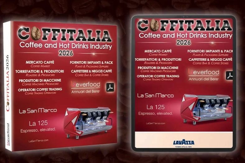 Coffitalia 2026, l’annuario Beverfood sul caffè e le bevande calde in Italia, nelle versioni cartacea e digitale.