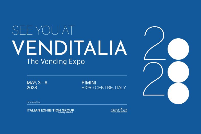 Locandina Venditalia 2028 con le nuove date dal 3 al 6 maggio 2028 alla Fiera di Rimini